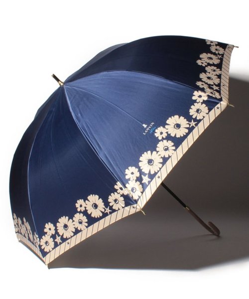 LANVIN en Bleu(umbrella)(ランバンオンブルー（傘）)/耐風傘　サテンマーガレット/ネイビーブルー