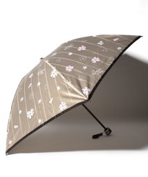 LANVIN en Bleu(umbrella)(ランバンオンブルー（傘）)/折りたたみ傘　クイックアーチ　花と海/ベージュ