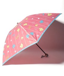 LANVIN en Bleu(umbrella)(ランバンオンブルー（傘）)/折りたたみ傘　クイックアーチ　花と海/ピンク