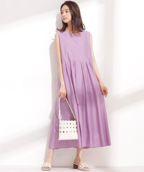 セール 40 Off タックフレアワンピース ノースリーブ ナノ ユニバース Nano Universe Magaseek