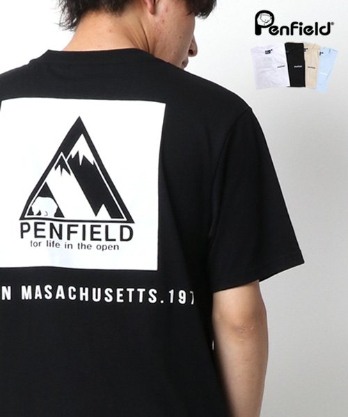 MARUKAWA(マルカワ)/【Penfield】ペンフィールド メンズ バック ボックス ロゴ Tシャツ/ブラック