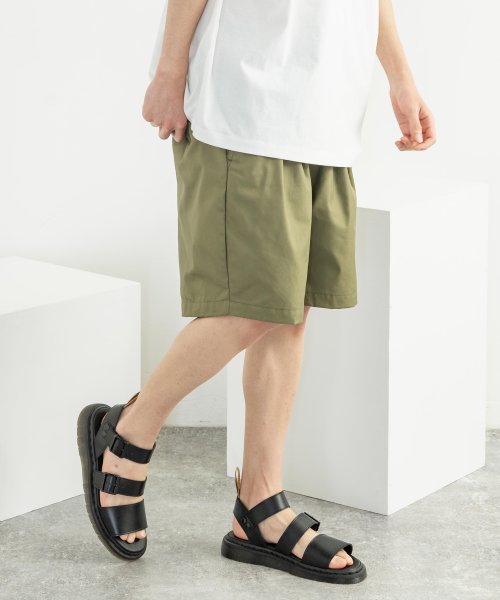 セール ショートパンツ ハーフ 短パン メンズ レディース カジュアル ショーツ 日本製 国産 ワイド ミリタリー 2タック ワーク アウトドア フェス キャンプ グラ ロッキーモンロー Rocky Monroe Magaseek