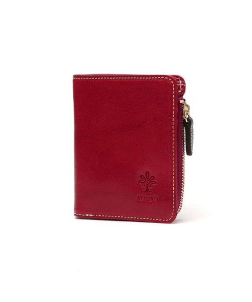 アルベロ 財布 ALBERO 二つ折り 二つ折り財布 PIERROT ピエロ 小銭入れ 縦型 薄い 本革 革 レザー レディース 6434 