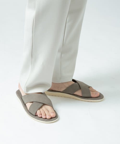 セール アイテムズアーバンリサーチ メンズ Items Urbanresearch エコレザークロスサンダル Magaseek