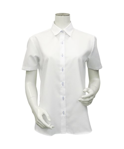 TOKYO SHIRTS(TOKYO SHIRTS)/形態安定 レギュラー衿 オーガニック綿100％ 半袖ビジネスワイシャツ/シロ