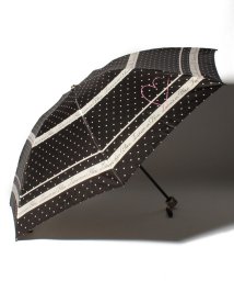 LANVIN en Bleu(umbrella)(ランバンオンブルー（傘）)/折りたたみ傘　クイックアーチ　サテンドット/ブラック
