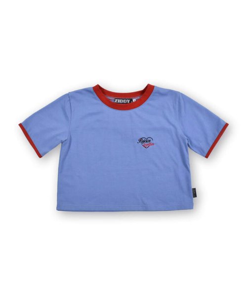 ZIDDY(ジディー)/【一部店舗限定】オルチャン リンガー Tシャツ(130~160cm)/ブルー