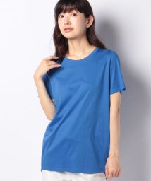 LA JOCONDE(ラ　ジョコンダ)/【洗える】スーピマスムース ラインストーンストライプTシャツ/ブルー