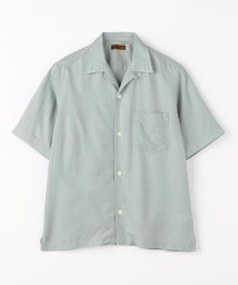 TOMORROWLAND MENS(TOMORROWLAND MENS)/コットンシルク オープンカラーショートスリーブシャツ BROWN/63ライトブルー