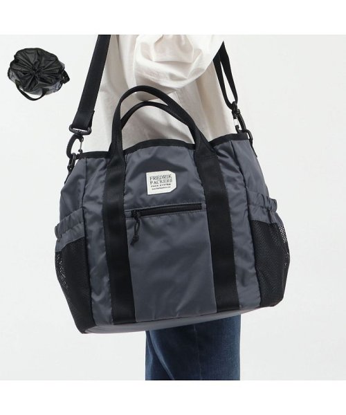 FREDRIK PACKERS(フレドリックパッカーズ)/【日本正規品】フレドリックパッカーズ トートバッグ FREDRIK PACKERS 210D TIPI TOTE マザーズバッグ 2WAY 20L ママバッグ/チャコールグレー