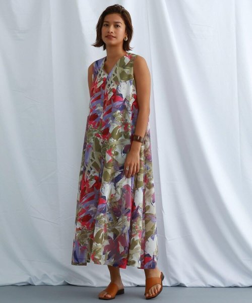 セール ウォッシャブル エキゾチックフラワーフレアワンピース ジェット Jet Magaseek セール ウォッシャブル エキゾチックフラワーフレアワンピース ジェット Jet Magaseek