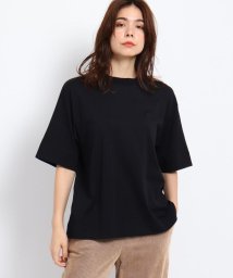 JET NEWYORK(ジェット　ニューヨーク)/【ウォッシャブル】マドライコットンオーバーサイズTシャツ/ブラック（019）