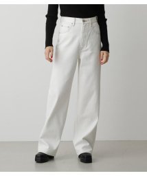 AZUL by moussy(アズールバイマウジー)/HIGH WAIST DENIM WIDE ３/O/WHT1