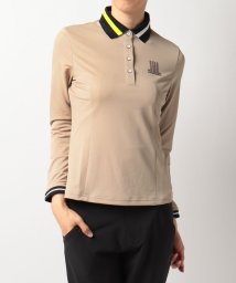 LANVIN SPORT(ランバン スポール)/【ECO】【サンスクリーン】長袖ポロシャツ【アウトレット】/ベージュ系