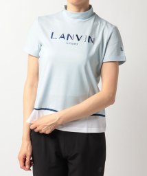 LANVIN SPORT(ランバン スポール)/半袖モックネックシャツ【アウトレット】/ブルー系