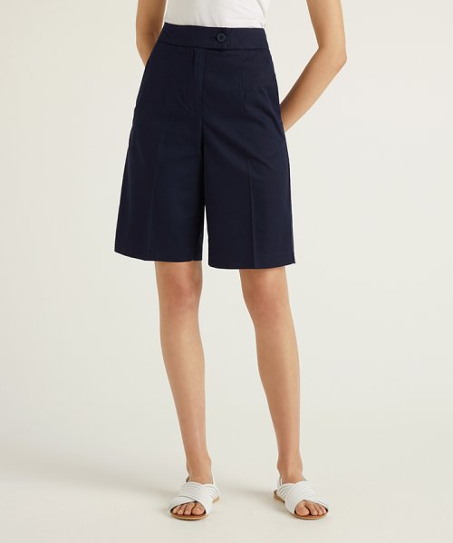 セール リヨセルセンタープレスバミューダパンツ ベネトン レディース Benetton Women Magaseek