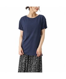 MAC HOUSE(women)(マックハウス（レディース）)/NAVY ネイビー ブラトップTシャツ 482637/ネイビー