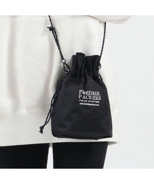 FREDRIK PACKERS(フレドリックパッカーズ)/【日本正規品】フレドリックパッカーズ ショルダーバッグ FREDRIK PACKERS 210D PINION POUCH 巾着 ミニショルダー/ブラック