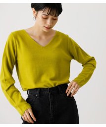 AZUL by moussy(アズールバイマウジー)/NUDIE 2WAY V／N KNIT ２/LIME