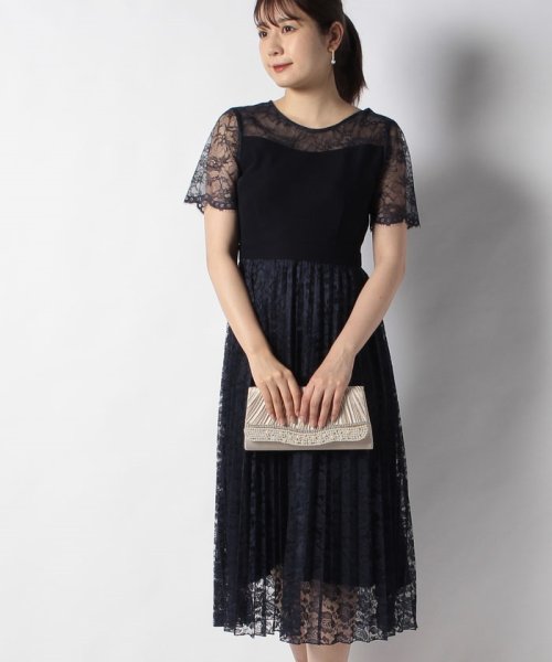 インタープラネット Interplanet 総レースプリーツドレス Magaseek