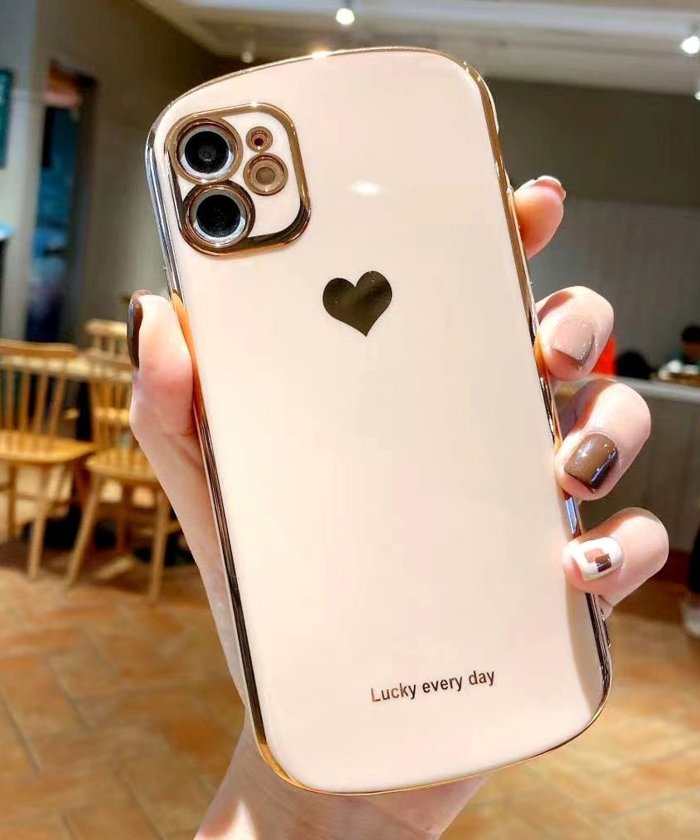 セール 10 Off ゴールドフレーム ハートワンポイント Iphoneケース レースレディース Lace Ladies Magaseek