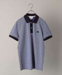 SHIPS MEN(シップス　メン)/LACOSTE: バーズアイ ミックスカラー ポロシャツ PH0059L/ネイビー