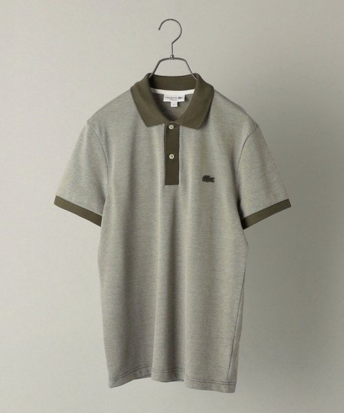 SHIPS MEN(シップス　メン)/LACOSTE: バーズアイ ミックスカラー ポロシャツ PH0059L/ブラック