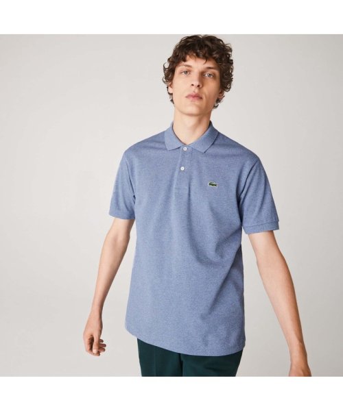 LACOSTE Mens(ラコステ　メンズ)/『L1264』定番半袖ポロシャツ（杢糸）/ブル－グレ－