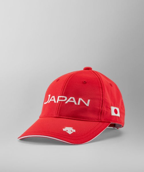DESCENTE GOLF(デサントゴルフ)/【JAPAN NATIONAL TEAM レプリカモデル】キャップ(JAPANロゴ)/レッド系