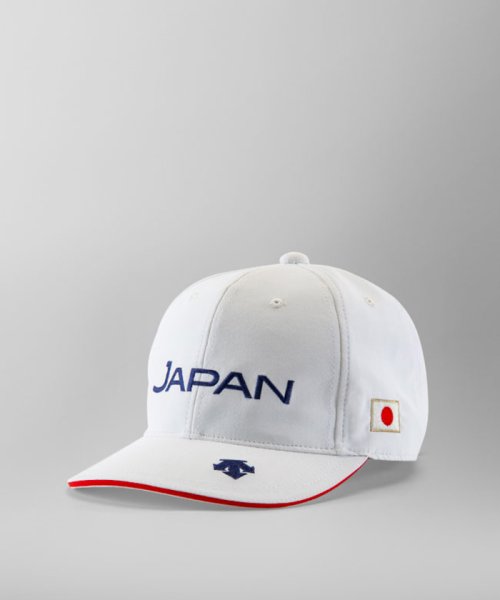 DESCENTE GOLF(デサントゴルフ)/【JAPAN NATIONAL TEAM レプリカモデル】フラットキャップ(JAPANロゴ)/ホワイト系 