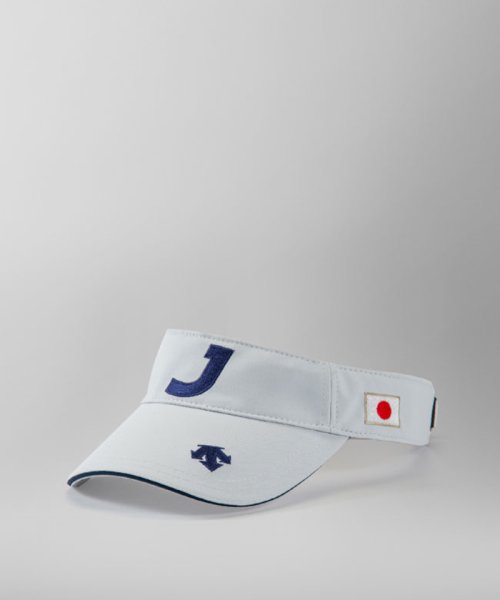 DESCENTE GOLF(デサントゴルフ)/【JAPAN NATIONAL TEAM レプリカモデル】サンバイザー(Jロゴ)/グレー系