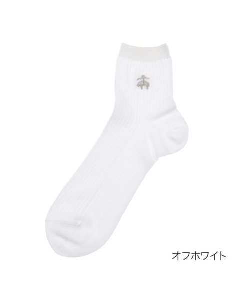 福助 公式 メンズ Brooksbrothers ブルックスブラザーズ ワンポイント リブ スーピマ ショート丈 ソックス ブルックスブラザーズ Brooks Brothers Magaseek