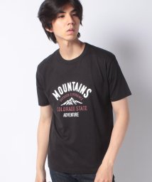 STYLEBLOCK(スタイルブロック)/半袖ロゴプリントTシャツ/ブラック