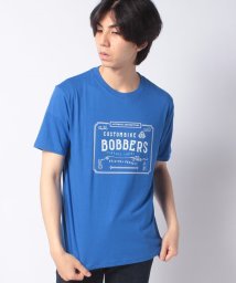 STYLEBLOCK(スタイルブロック)/半袖ロゴプリントTシャツ/ブルー
