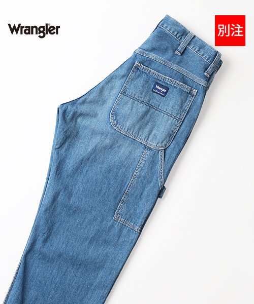 Wrangler(Wrangler)/【別注】【Wrangler】ラングラー デニムペインターパンツ/ユーズドウォッシュ（淡色）