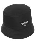PRADA/プラダ 帽子 ハット リナイロン バケットハット トライアングルロゴ ブラック メンズ レディース PRADA 2HC137 2DMI F0002/504103002