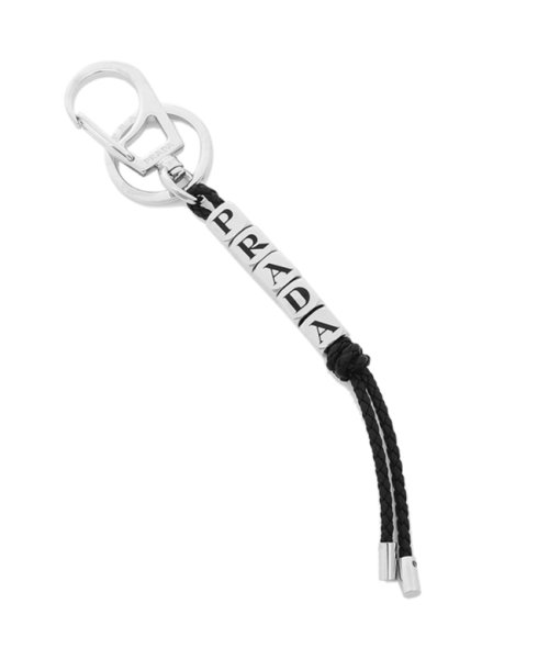 セール プラダ キーホルダー キーリング ナッパレザー ロゴ ブラック メンズ レディース Prada 2ps051 66a F0002 プラダ Prada Magaseek