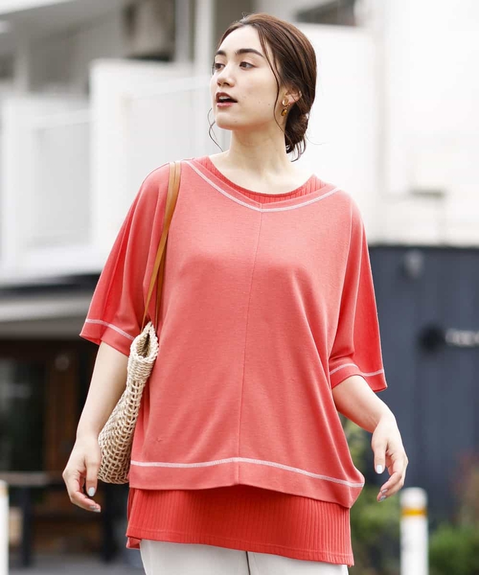 セール 大きいサイズ 2点セット シースルートップス リブタンクトップ エウルキューブ Eur3 Magaseek