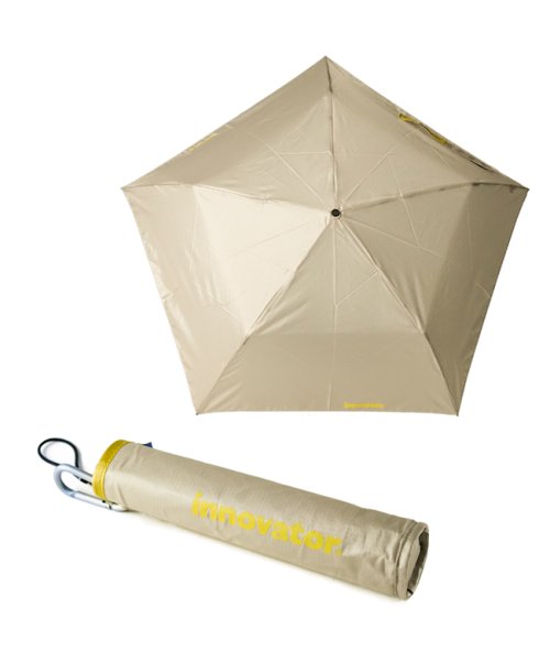 innovator(イノベーター)/イノベーター 折りたたみ傘 雨傘 INNOVATOR 軽量 丈夫 撥水 コンパクト/ベージュ