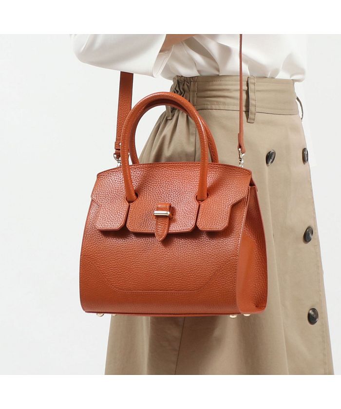 メンズ PELLE MORBIDA 2WAYボストンバッグ ショルダーバッグ ブラウン