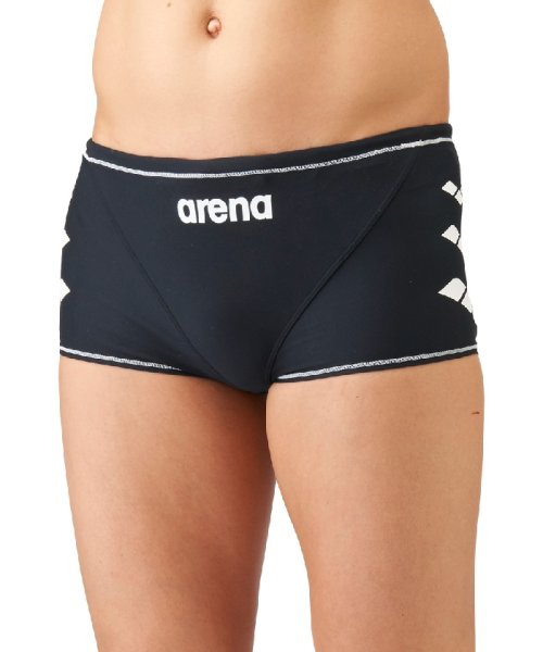 arena (アリーナ)/【ECOタフスーツ】ジュニア ショートレッグトレーニング/ブラック×ホワイト