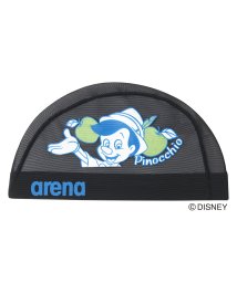 arena (アリーナ)/【ディズニー】”ピノキオ”デザイン メッシュキャップ【アウトレット】/ブラック系