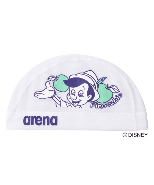 arena (アリーナ)/【ディズニー】”ピノキオ”デザイン メッシュキャップ【アウトレット】/ホワイト系 