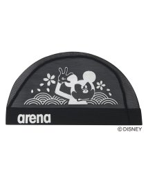 arena (アリーナ)/【ディズニー】歌舞伎風”ミッキーマウス”デザイン メッシュキャップ/ブラック系