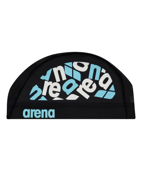 arena (アリーナ)/アリーナロゴ メッシュキャップ/ブラック×ブルー