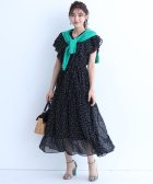 JUSGLITTY/フリルプリーツワンピース/504106220