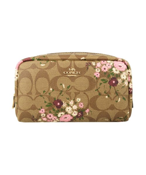 COACH(コーチ)/【Coach(コーチ)】Coach コーチ SMALL BOXY COSMETIC CASE/カーキマルチ