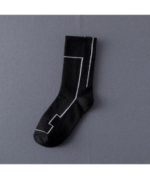 SVEC(シュベック)/ソックス 靴下 メンズ お洒落 NSS365－7/ブラック