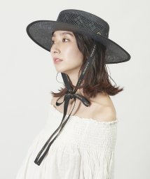 Chapeaud'O(Chapeaud’O)/【WEB限定】Chapeau d' O Lace Bao Boater hat/ブラック