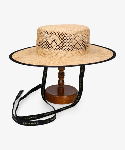 Chapeaud'O(Chapeaud’O)/【WEB限定】Chapeau d' O Lace Bao Boater hat/ナチュラル